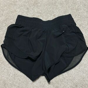 older style black lululemon shorts size 4 2.5” inseam